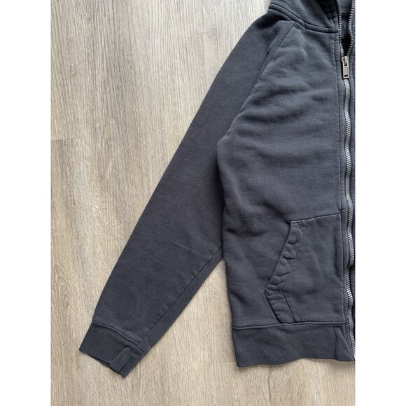 Rare Vintage Y2K Air Jordan Brand Nike Swoosh Full Zip Black Hoodie XL Kids - Picture 4 of 8